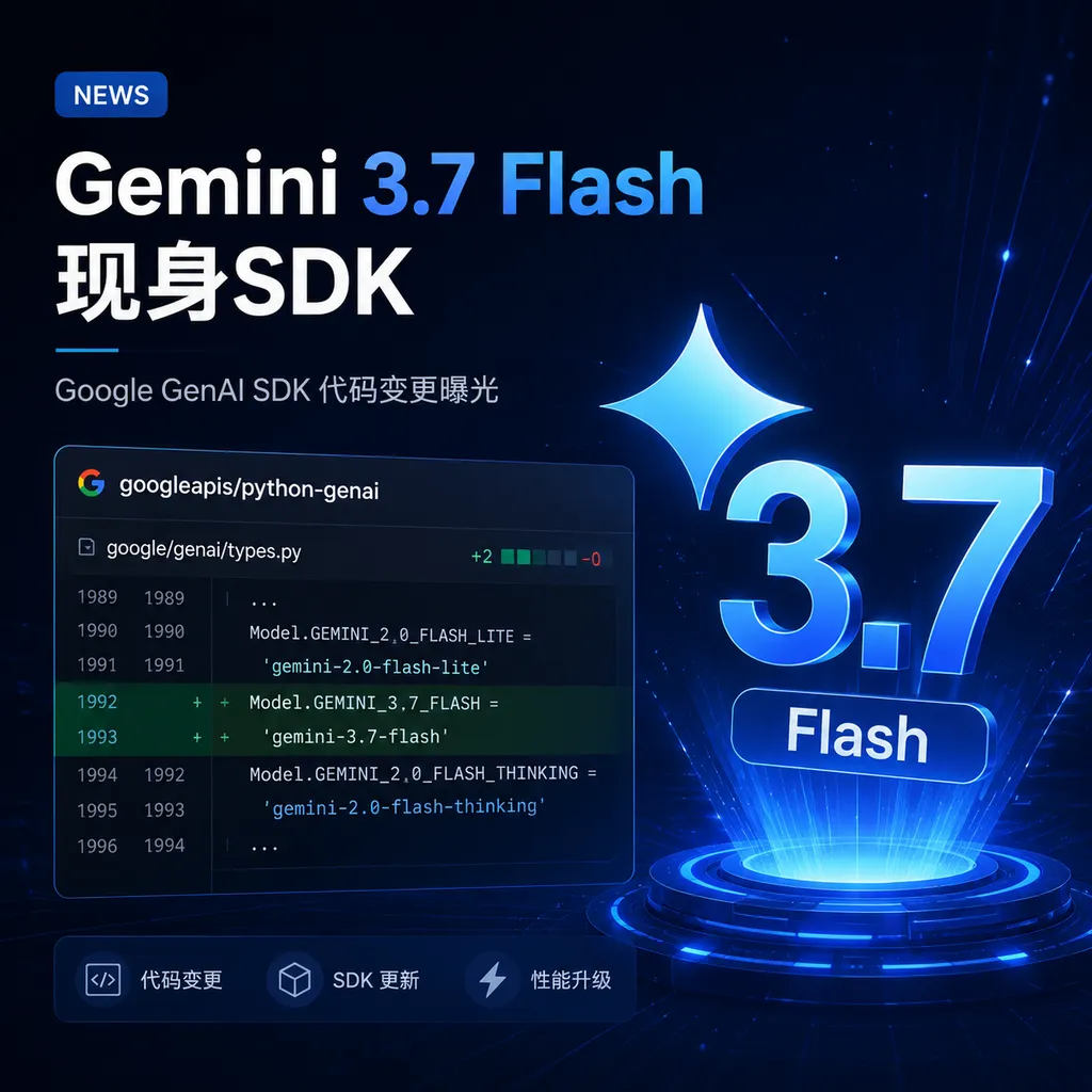 Gemini 3.7 Flash Appears in the SDK