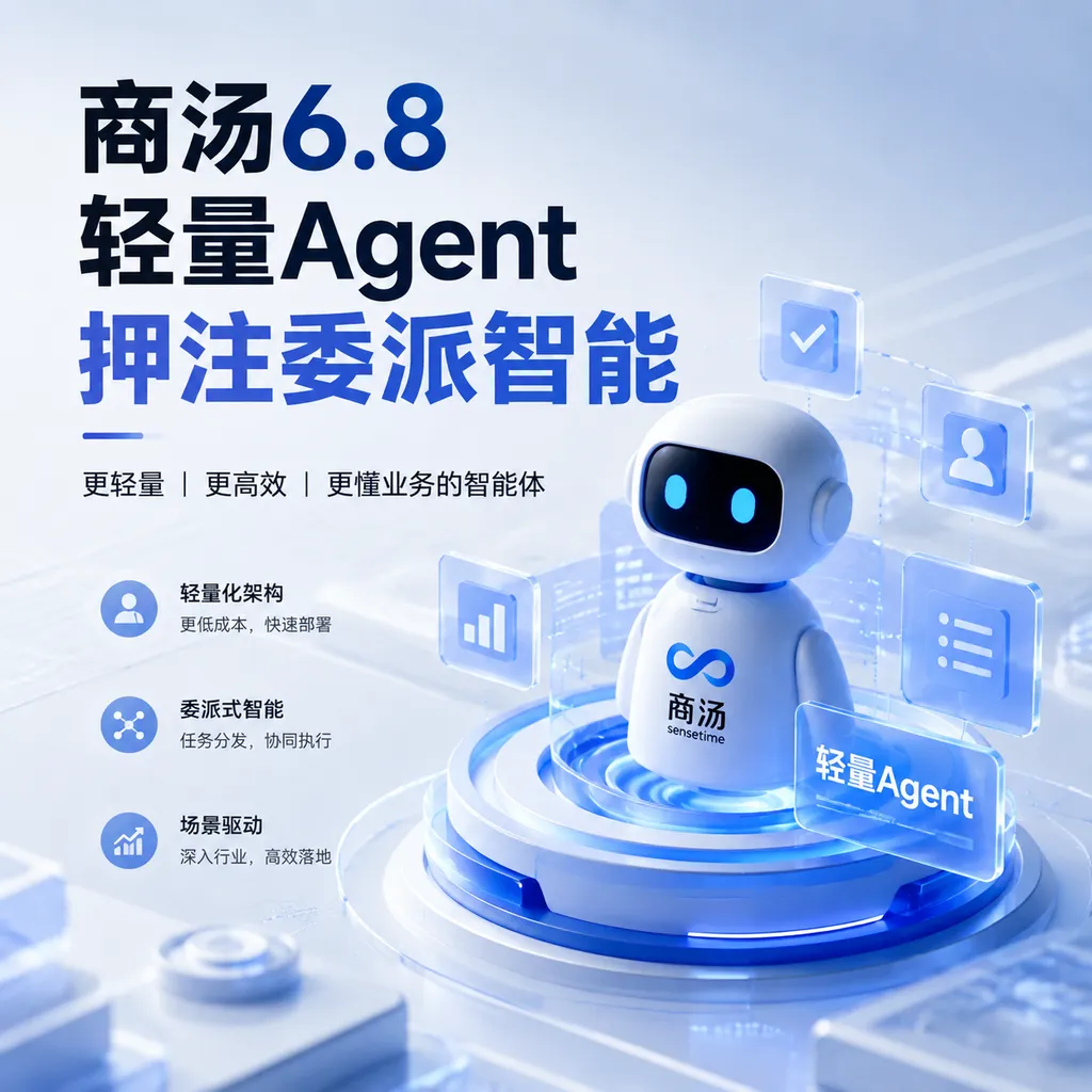 商汤6.8轻量Agent押注委派智能
