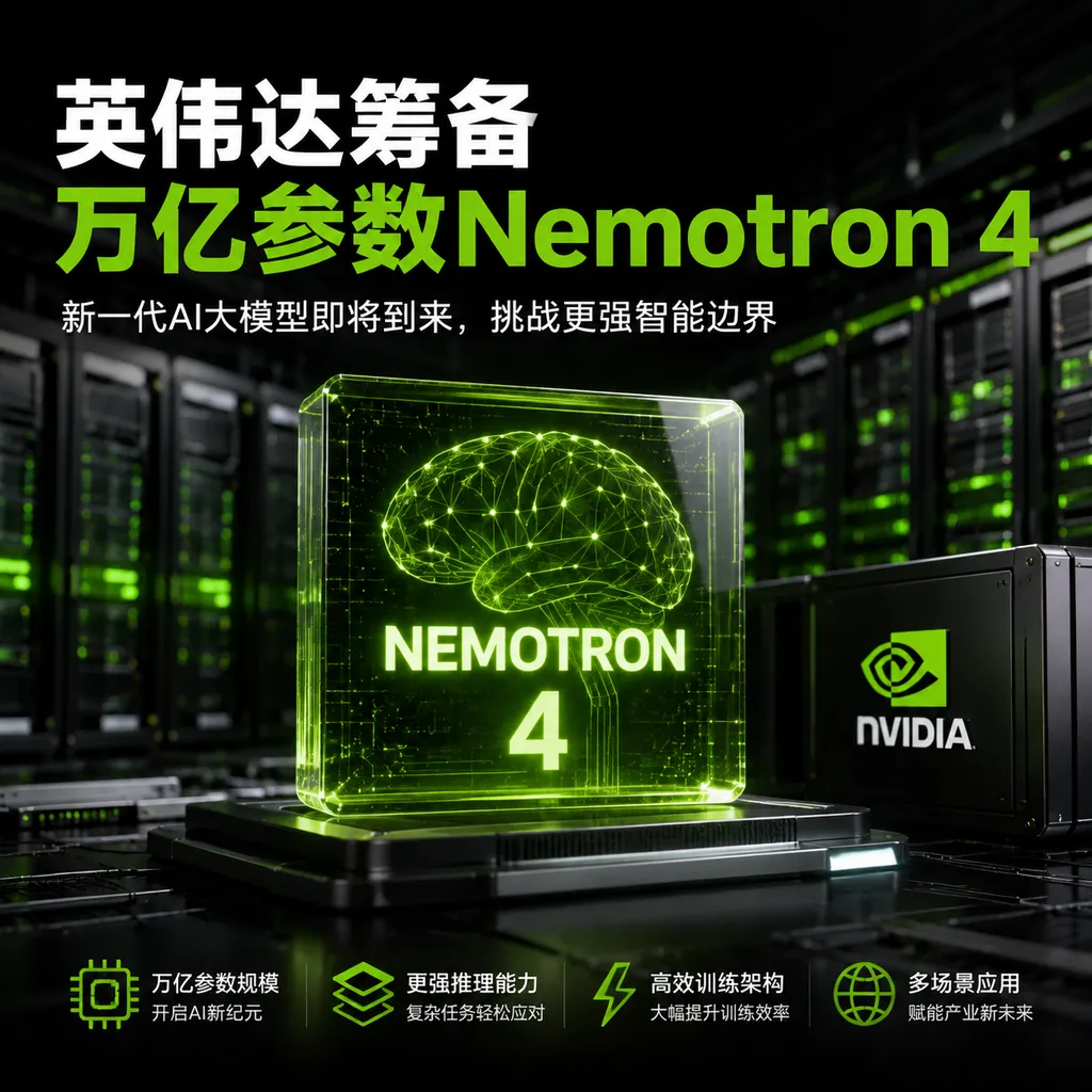 英伟达筹备万亿参数Nemotron 4