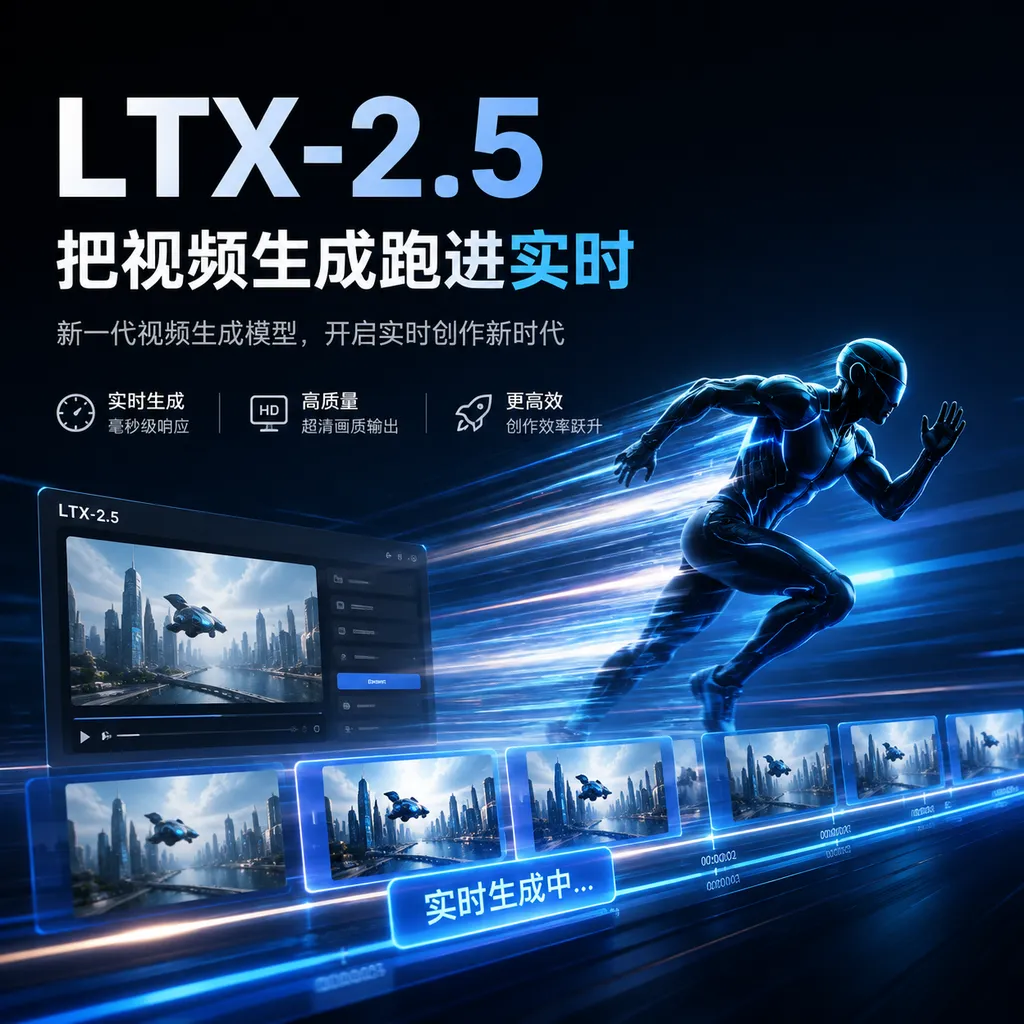 LTX-2.5把视频生成跑进实时