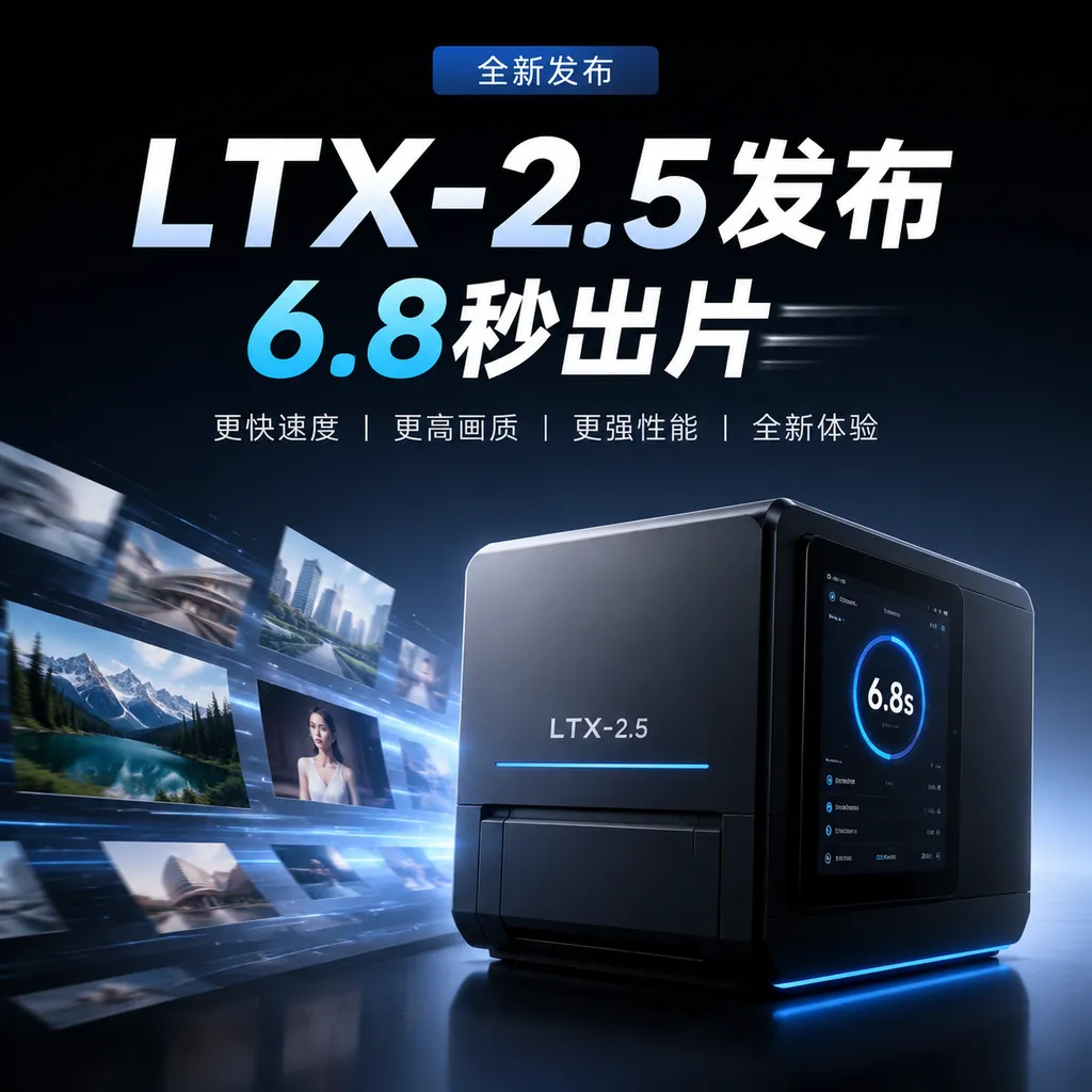 LTX-2.5 Released: Generate Videos in 6.8 Seconds