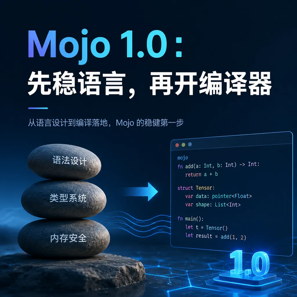 Mojo 1.0: Stabilize the Language First, Then Open-Source the Compiler