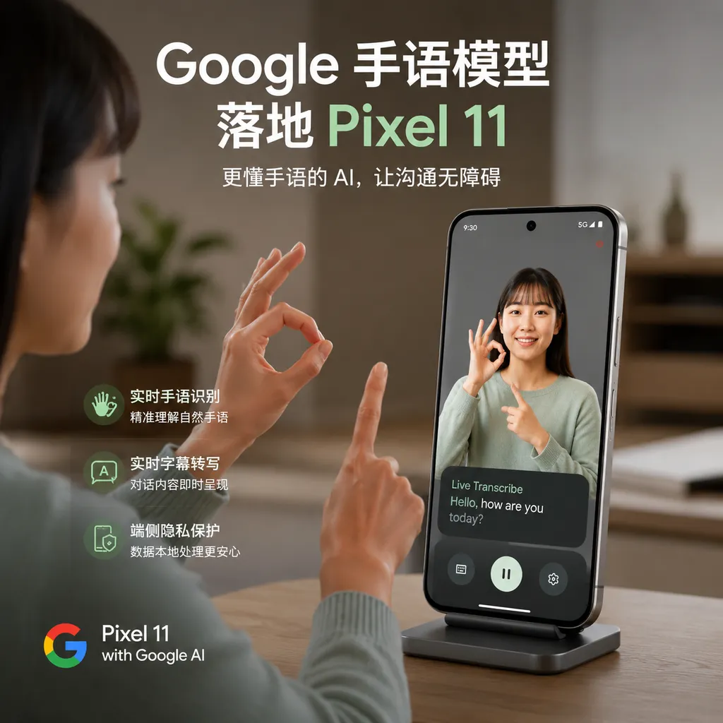 Google手语模型落地Pixel 11