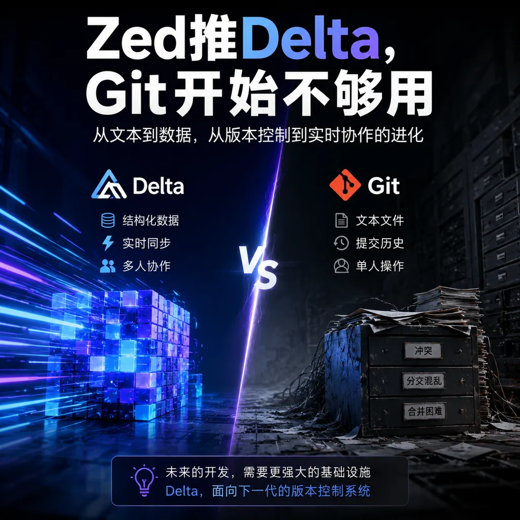 Zed推Delta,Git开始不够用