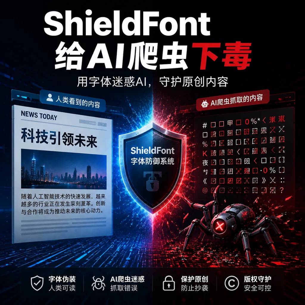 ShieldFont给AI爬虫下毒