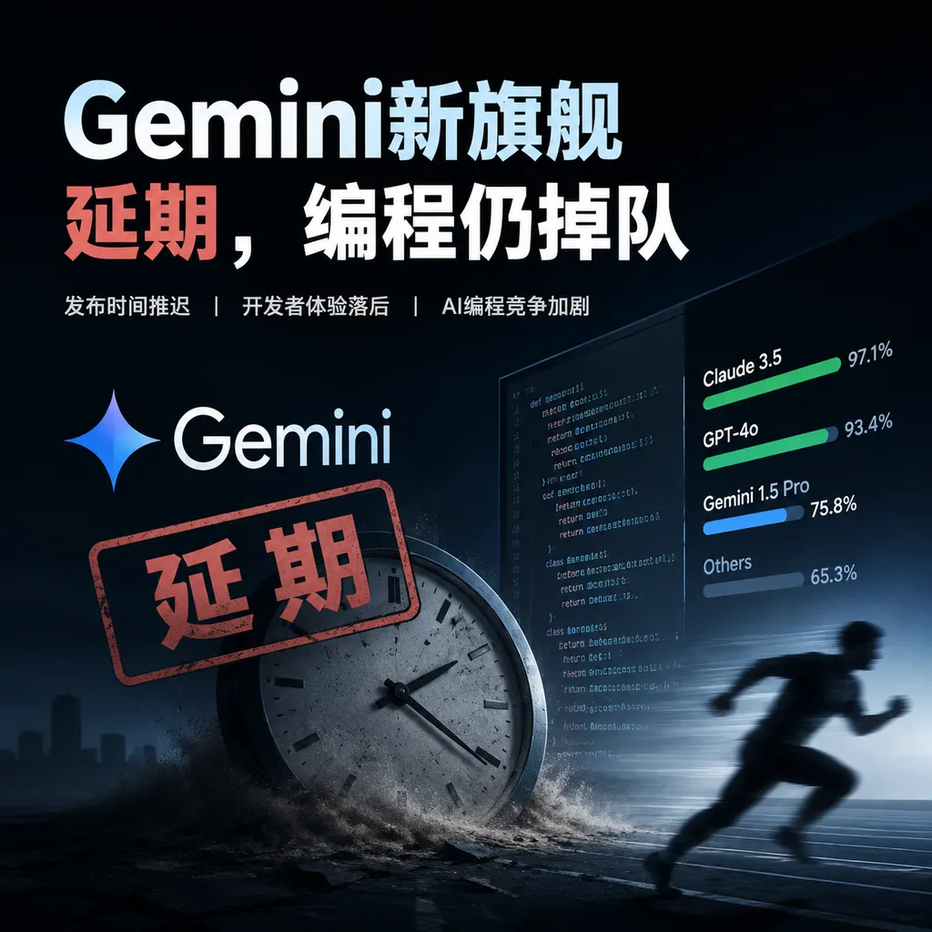 Gemini新旗舰延期,编程仍掉队