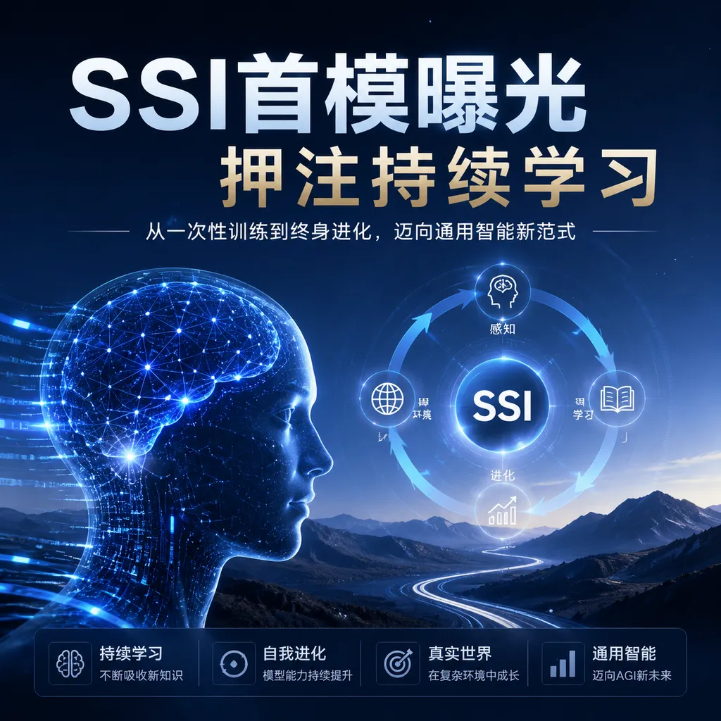 SSI首模曝光,押注持续学习