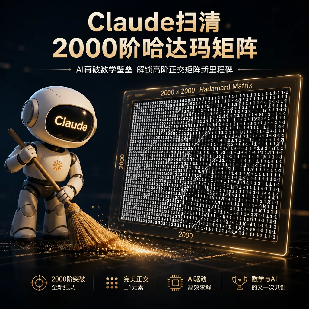 Claude Cracks the Order-2000 Hadamard Matrix