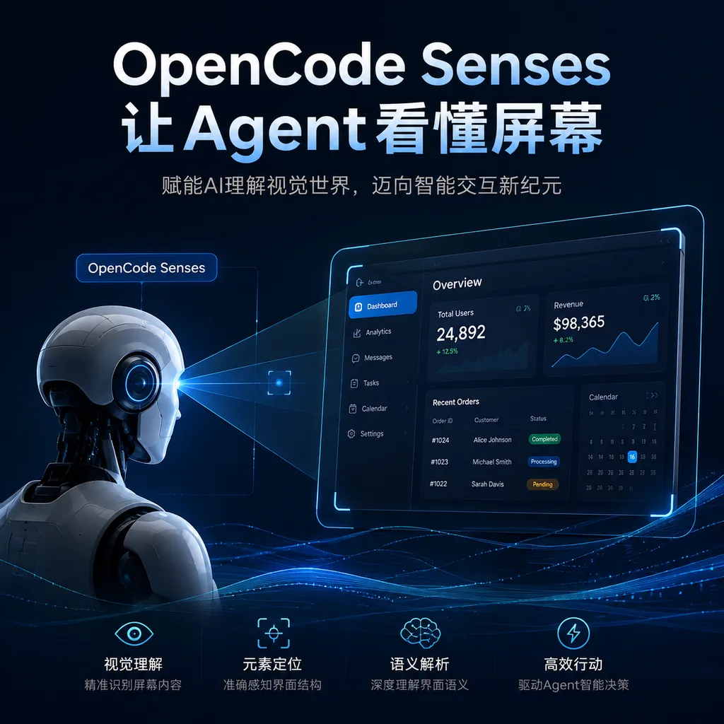 OpenCode Senses让Agent看懂屏幕