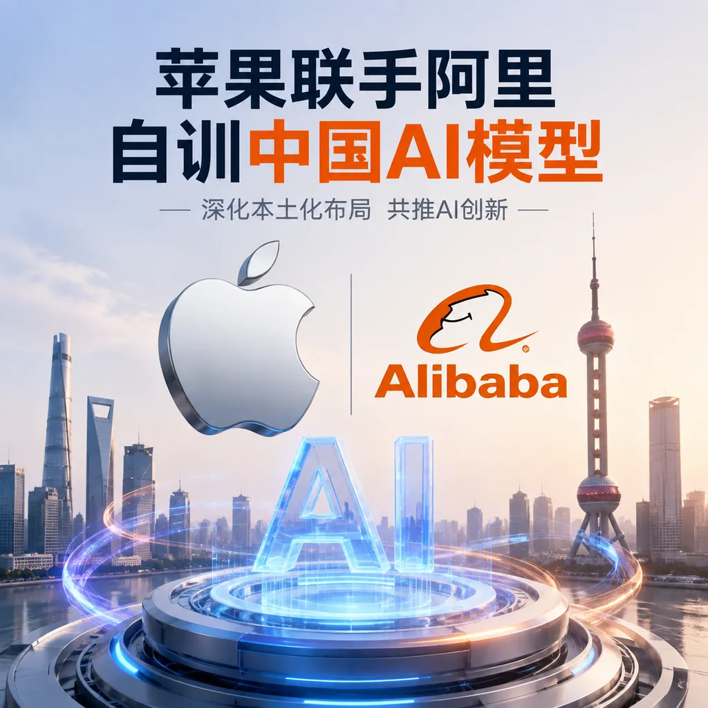苹果联手阿里自训中国AI模型