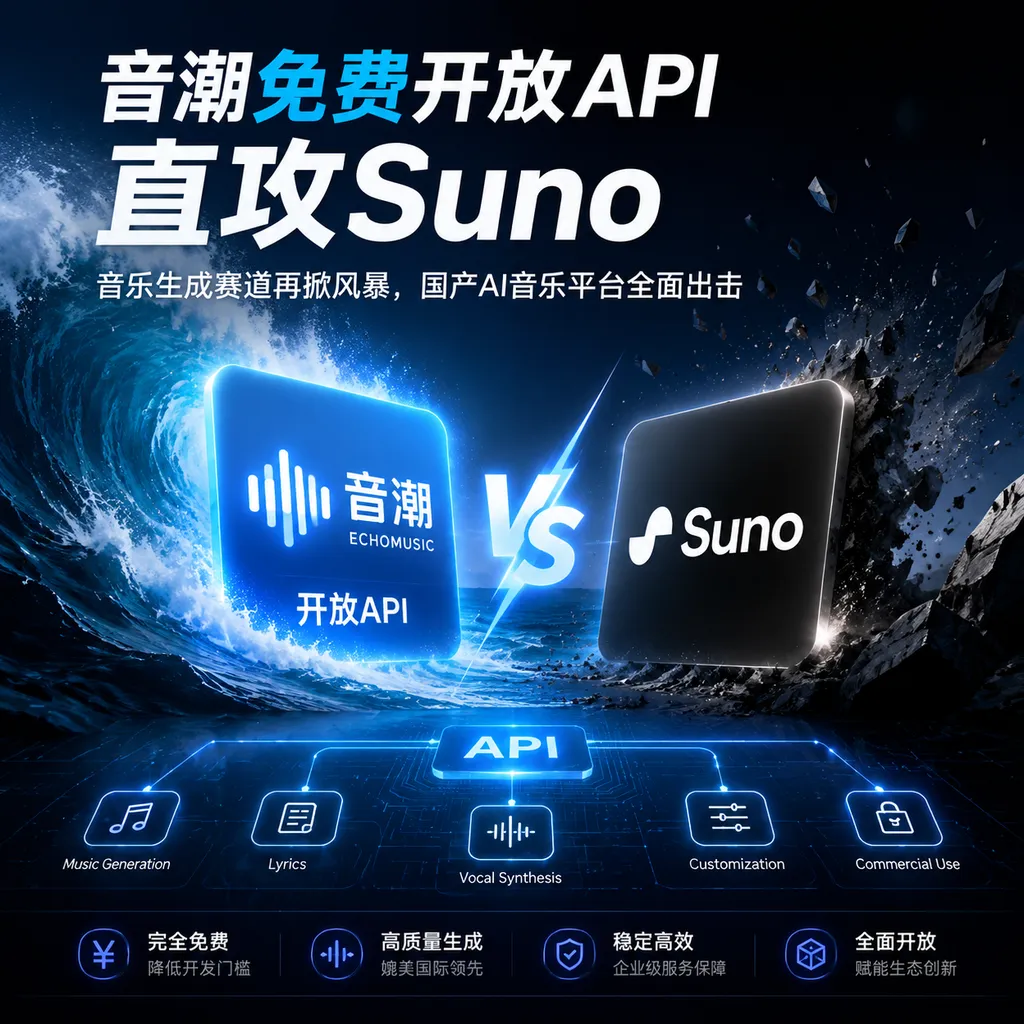 Yinchao Opens Its API for Free, Taking Direct Aim at Suno