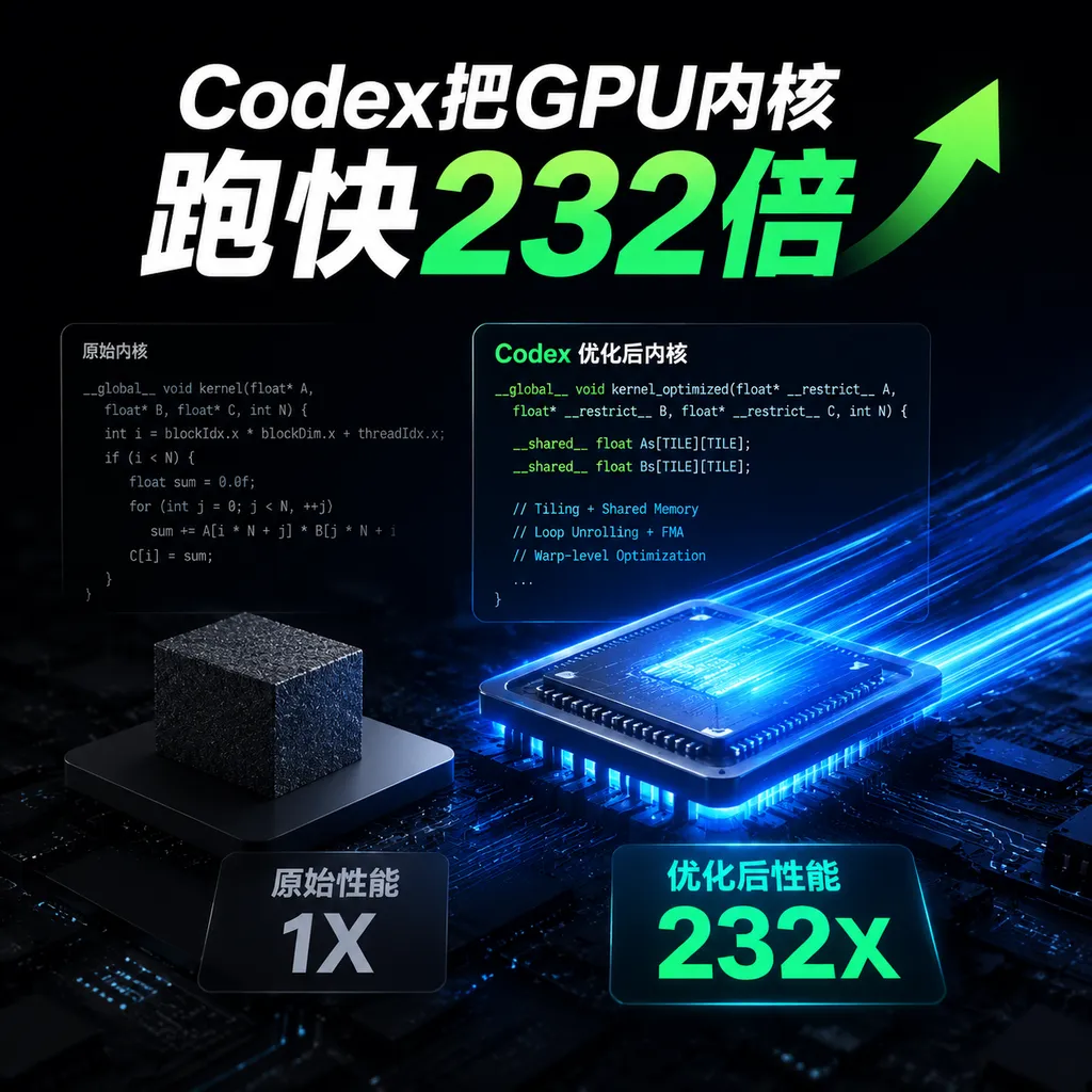 Codex把GPU内核跑快232倍