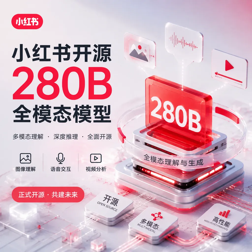 小红书开源280B全模态模型