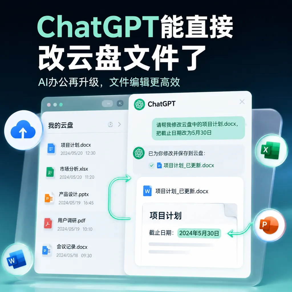 ChatGPT能直接改云盘文件了