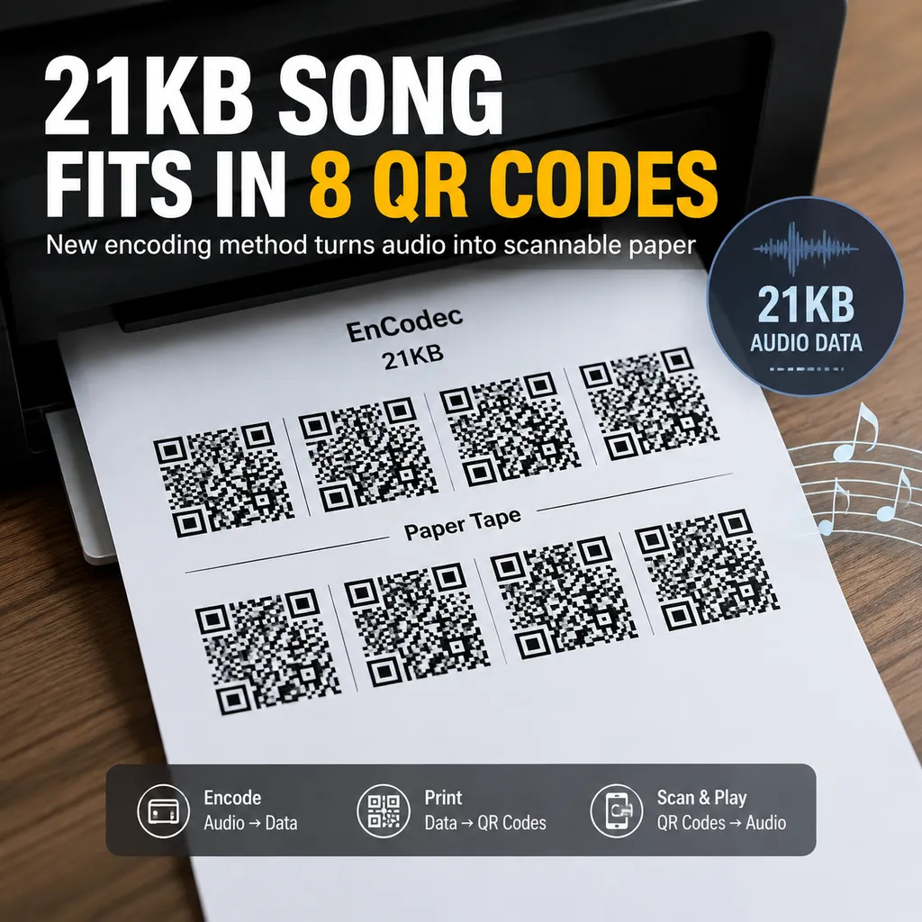 21KB歌曲被装进8个二维码