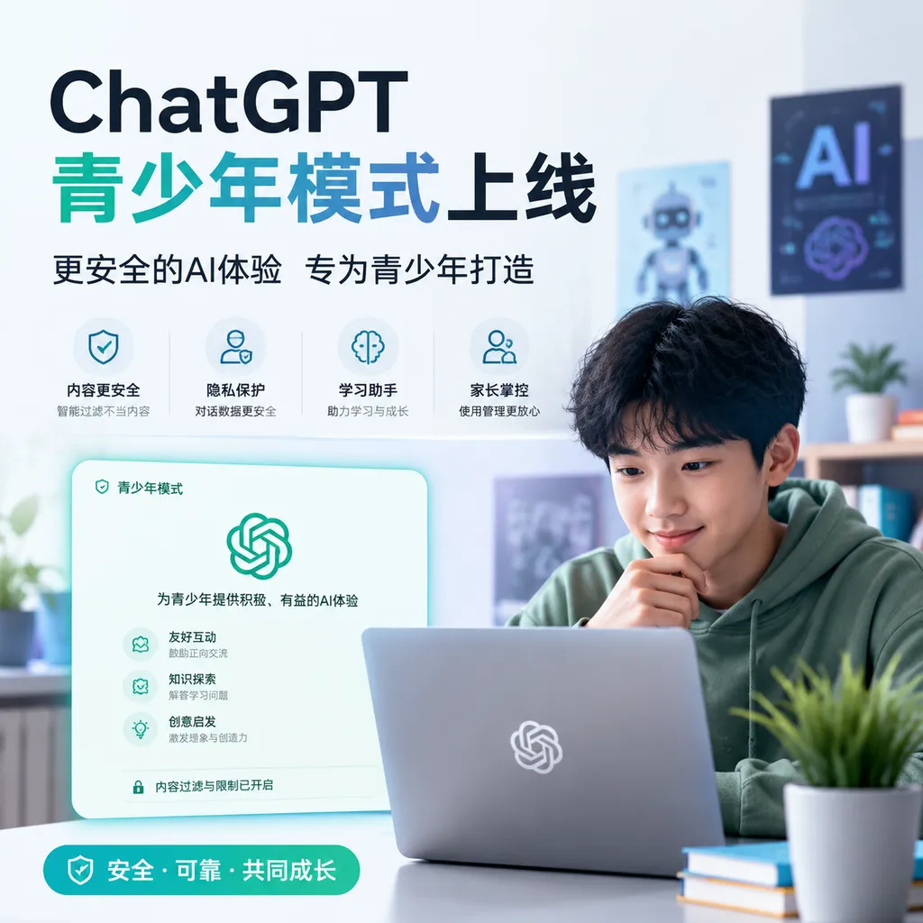 ChatGPT青少年模式上线