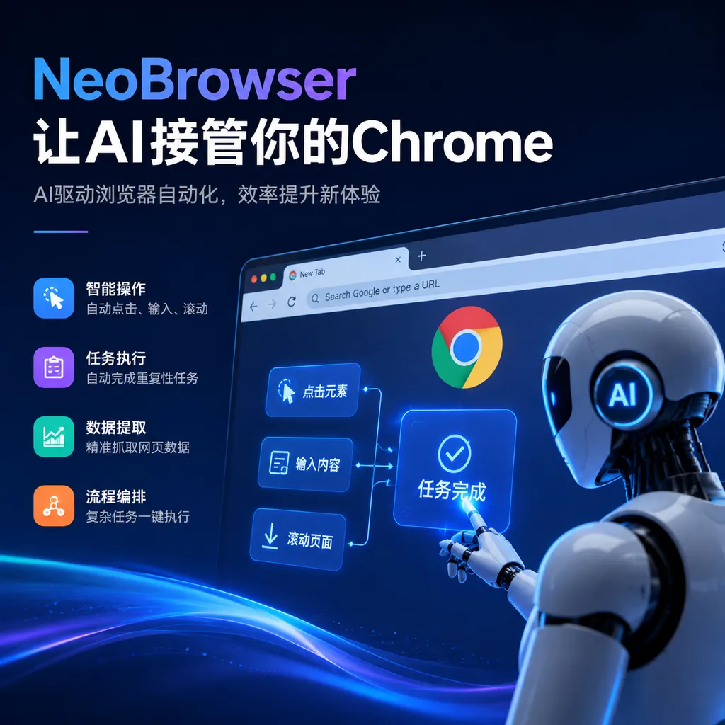 NeoBrowser让AI接管你的Chrome