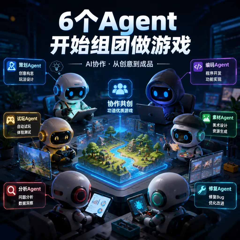 6 Agents Team Up to Make a Game