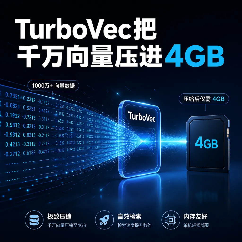 TurboVec把千万向量压进4GB