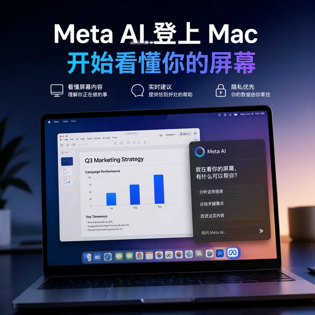 Meta AI登上Mac,开始看懂你的屏幕