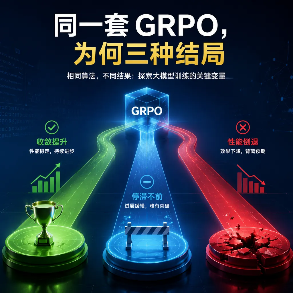 同一套GRPO,为何三种结局