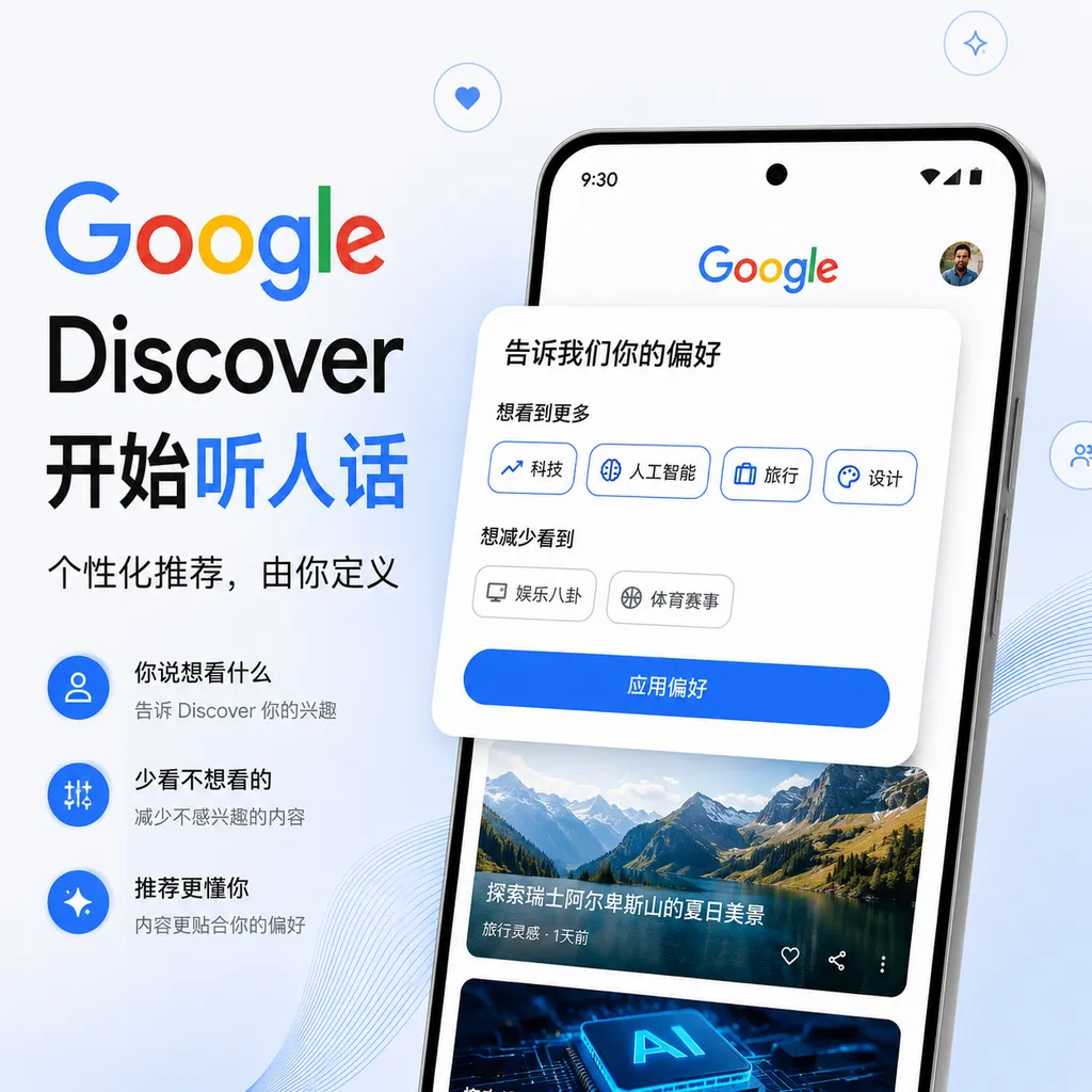 Google Discover开始听人话