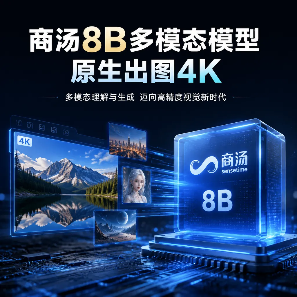 商汤8B多模态模型原生出图4K