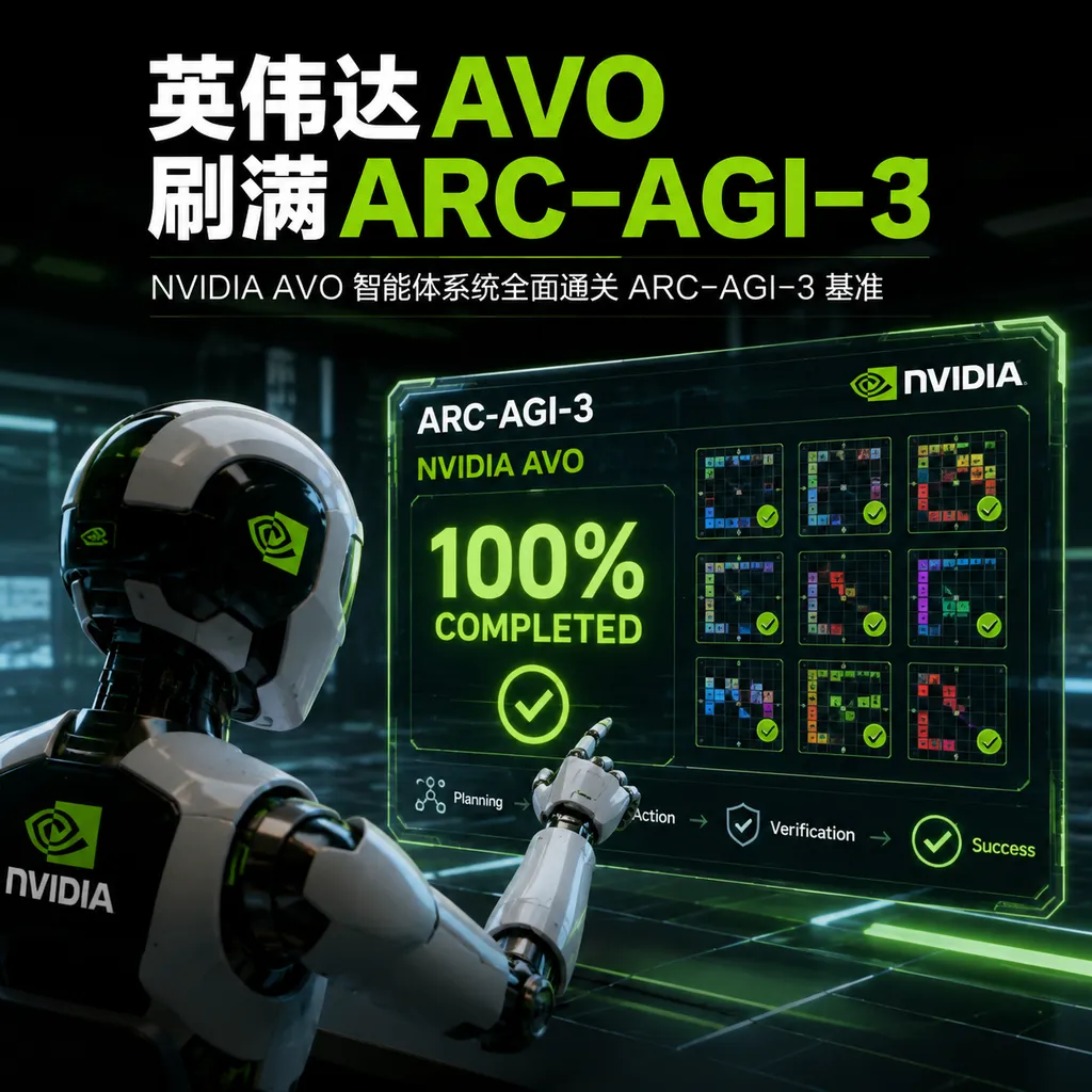 英伟达AVO刷满ARC-AGI-3