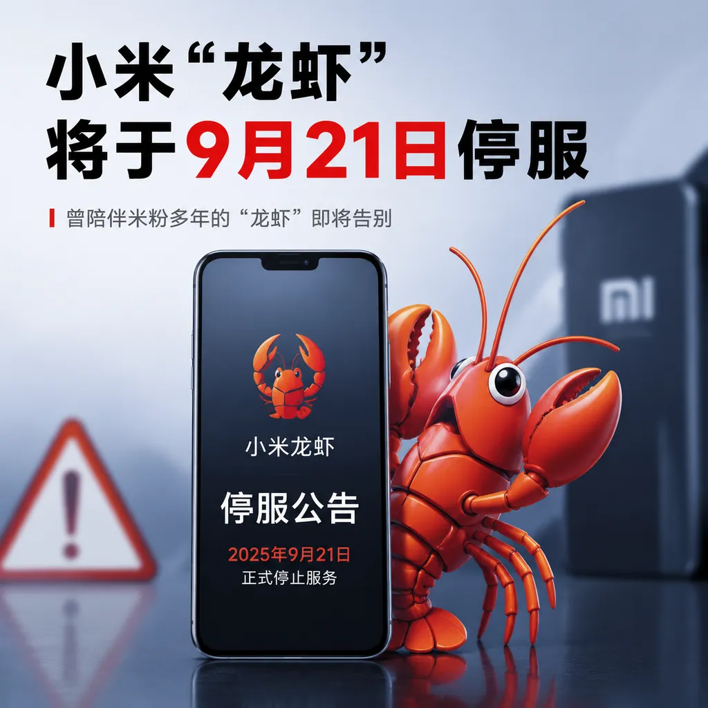 小米“龙虾”将于9月21日停服
