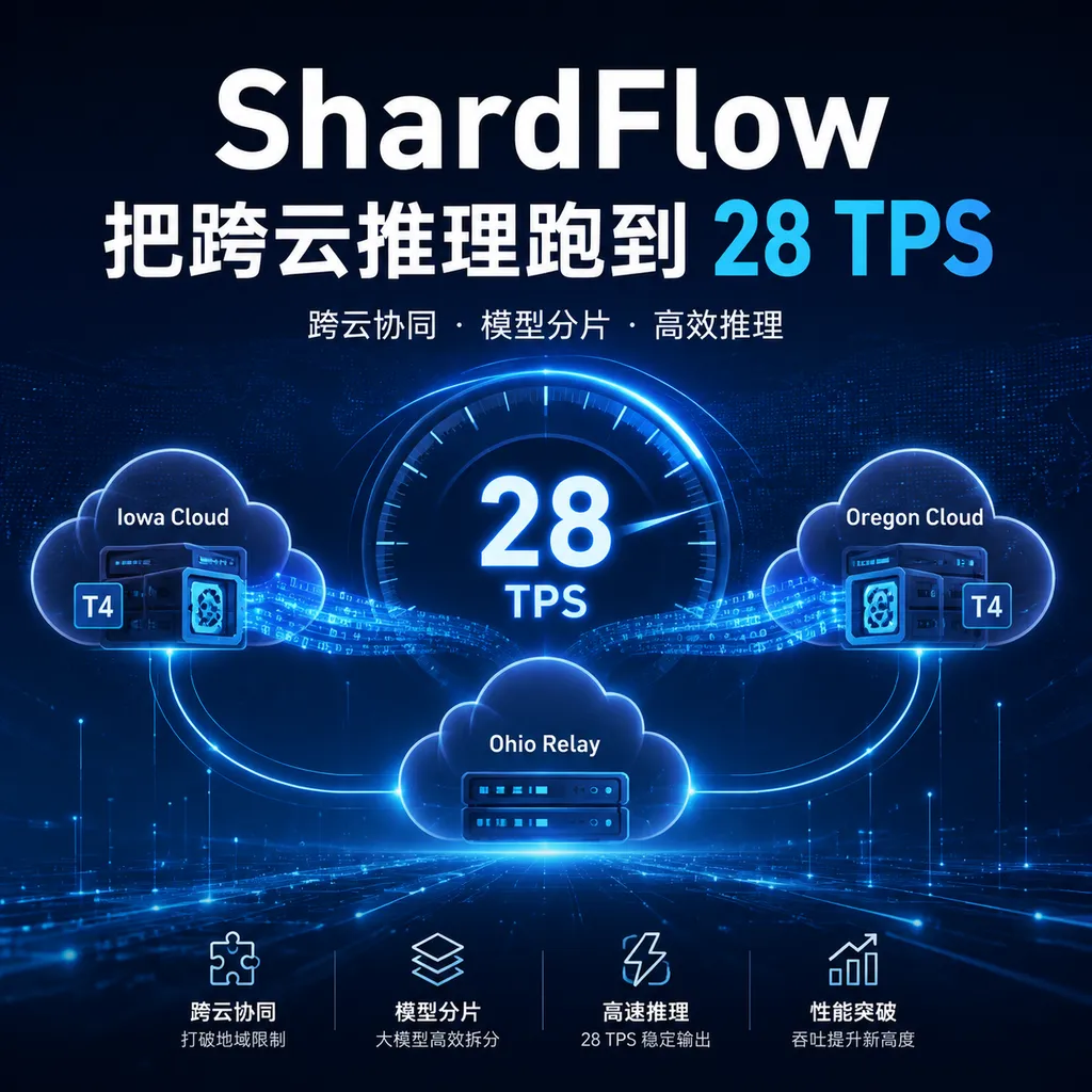 ShardFlow把跨云推理跑到28 TPS
