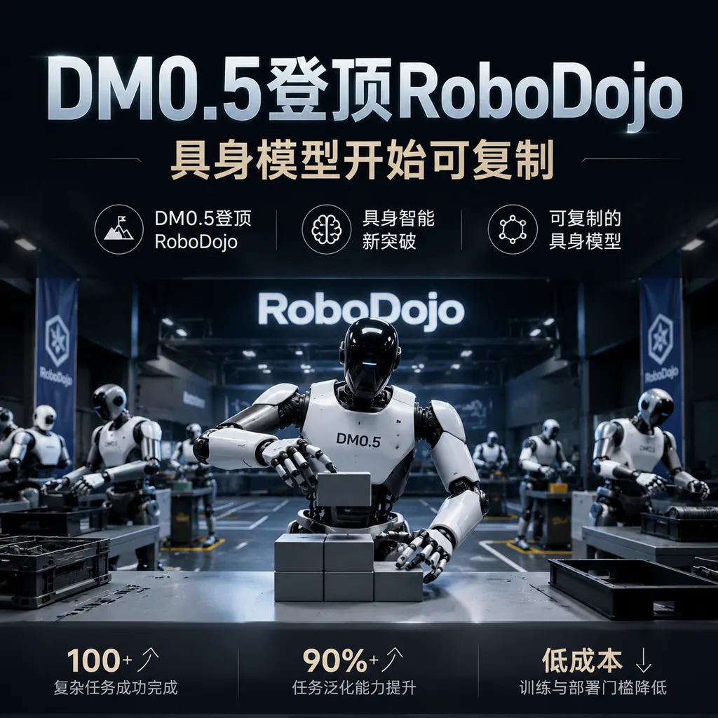 DM0.5登顶RoboDojo,具身模型开始可复制