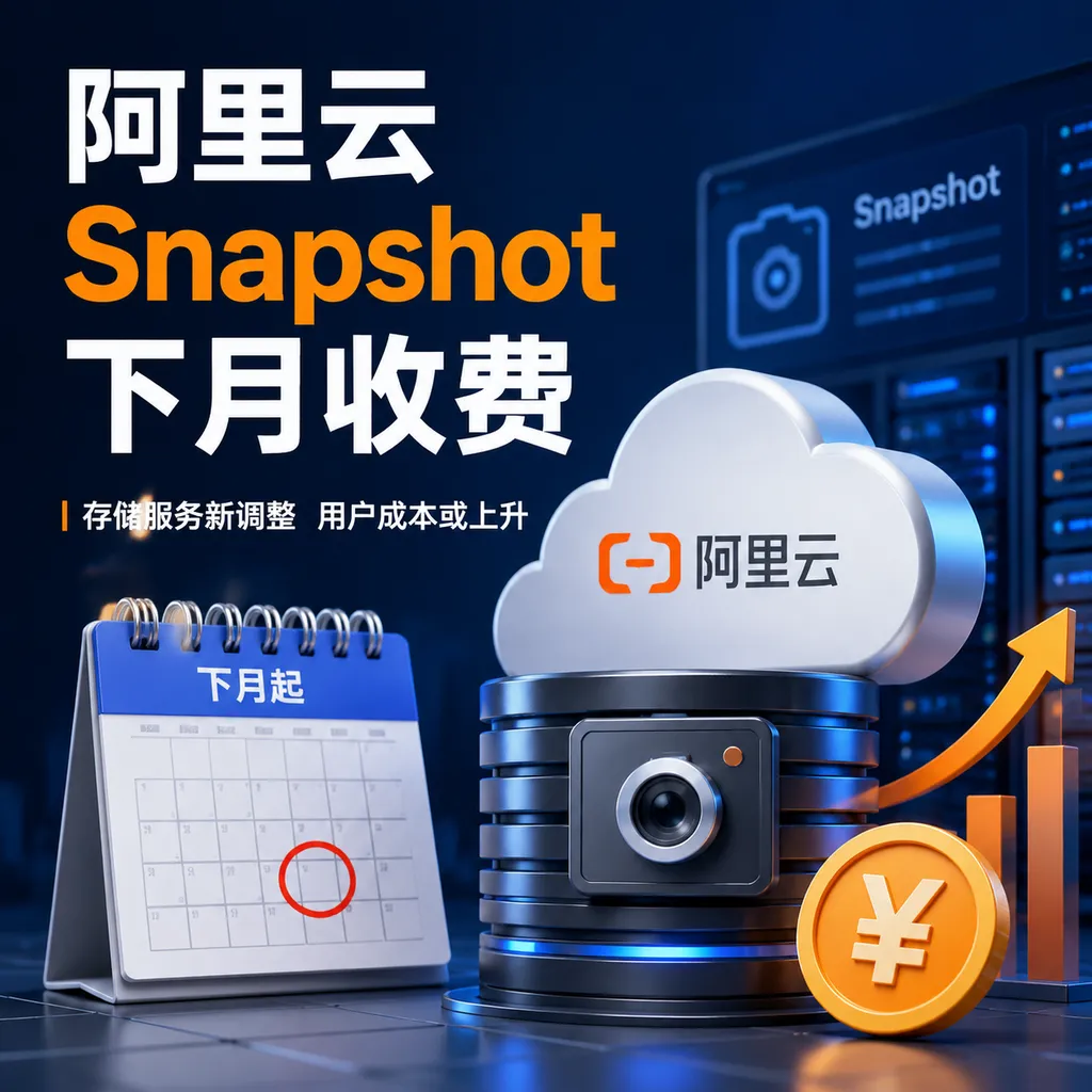 Alibaba Cloud Snapshot Charges Starting Next Month
