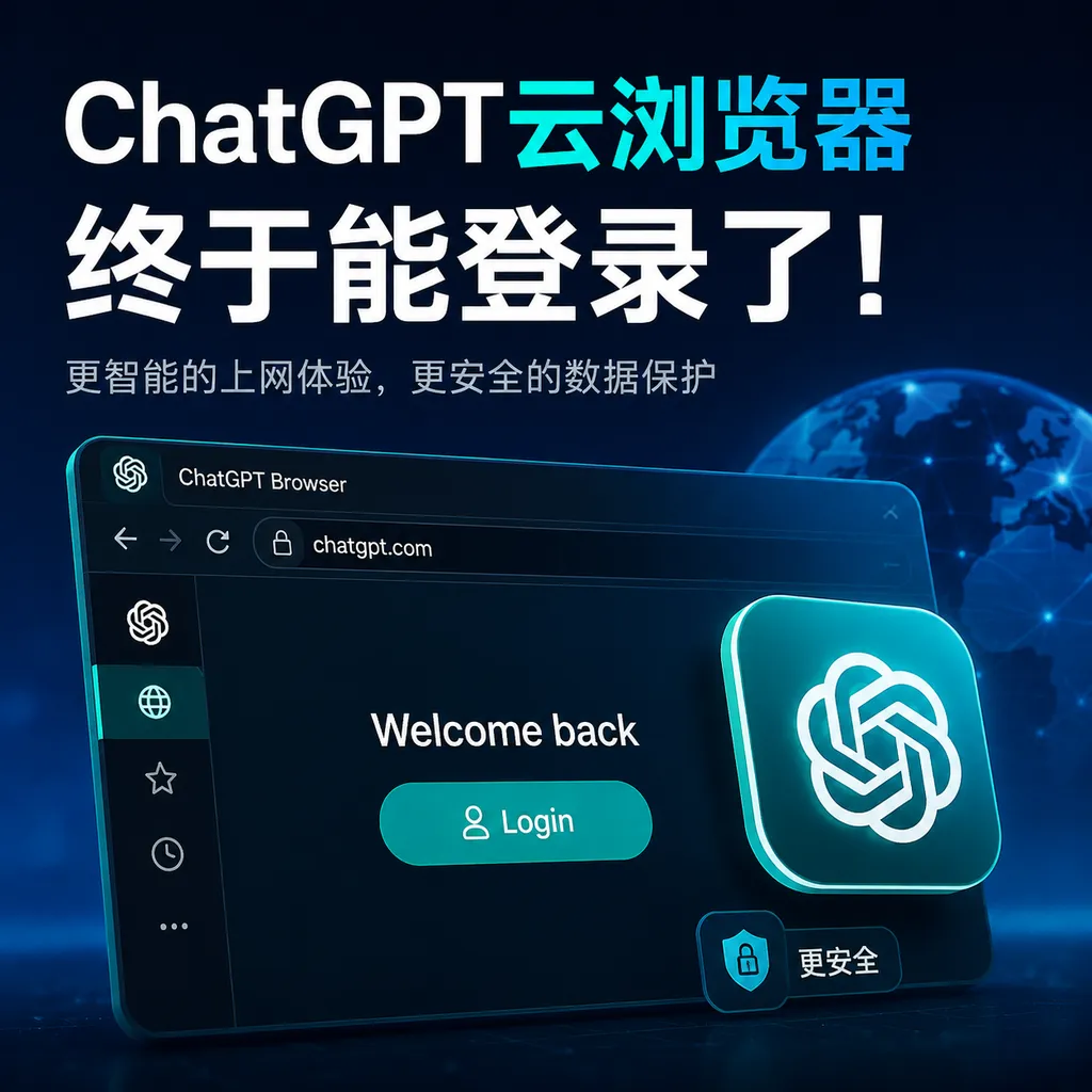ChatGPT云浏览器终于能登录了