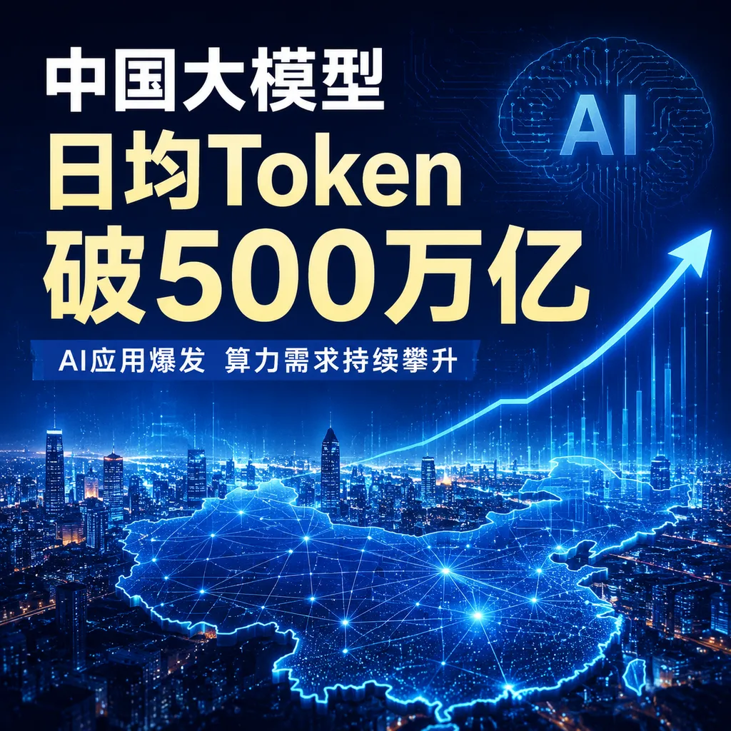 China's large models surpass 500 trillion tokens per day