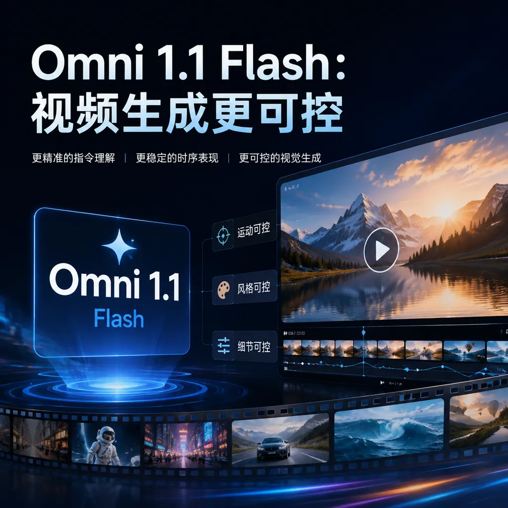 Omni 1.1 Flash:视频生成更可控