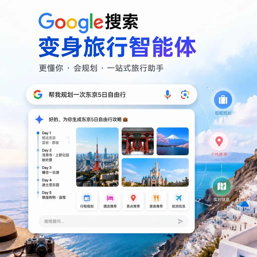 Google搜索变身旅行智能体