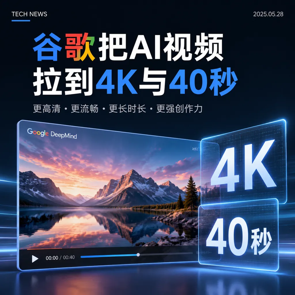 Google Takes AI Video to 4K and 40 Seconds