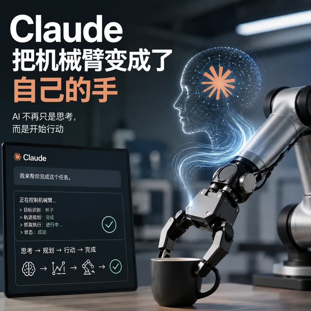 Claude turned the robotic arm into its own hand.