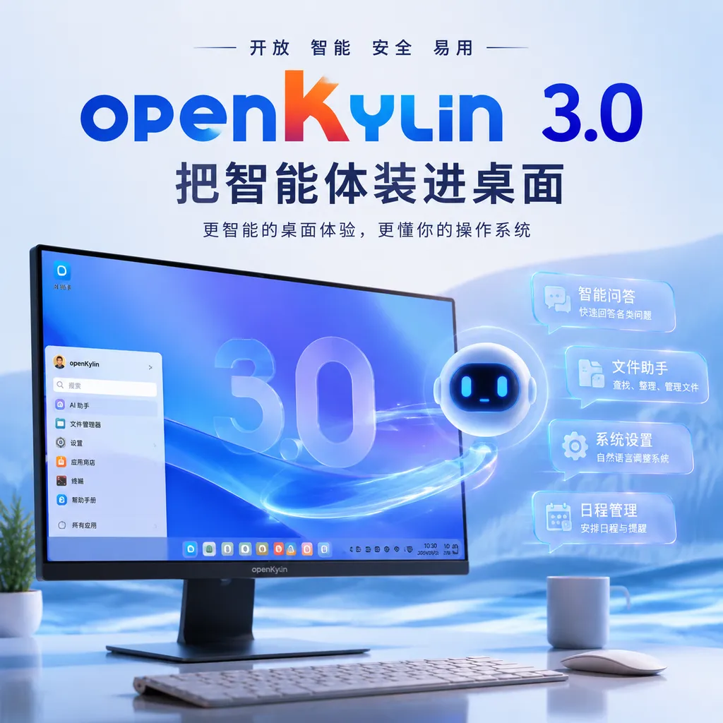 openKylin 3.0,把智能体装进桌面