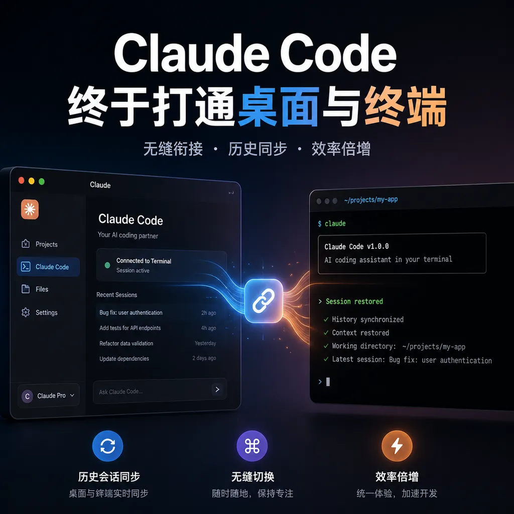 Claude Code finally bridges desktop and terminal.