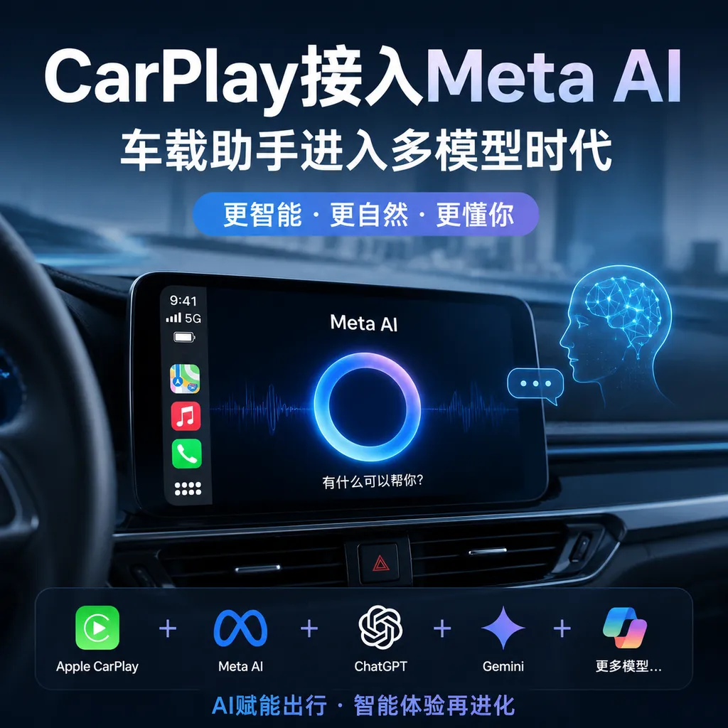 CarPlay接入Meta AI,车载助手进入多模型时代