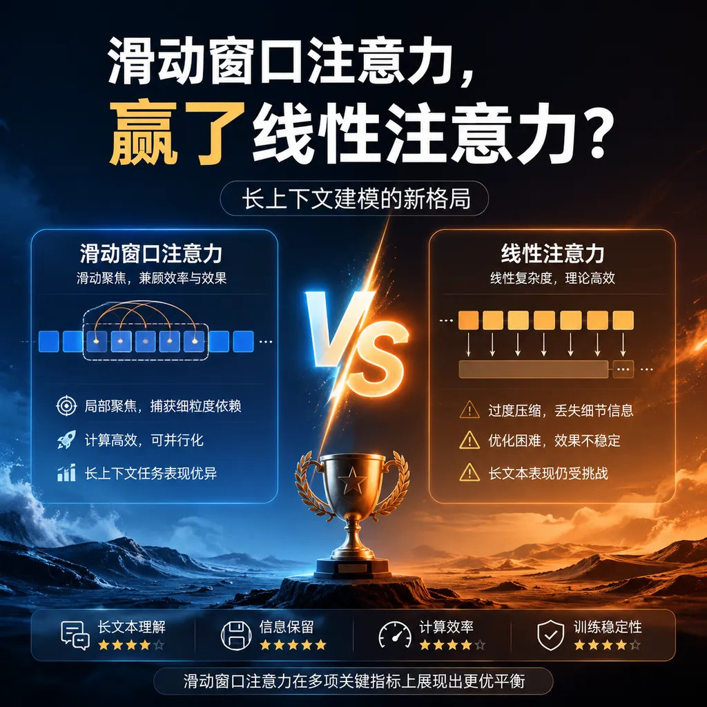 滑动窗口注意力,赢了线性注意力?
