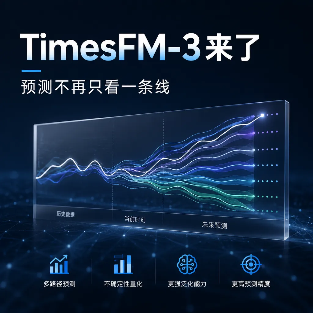 TimesFM-3来了,预测不再只看一条线