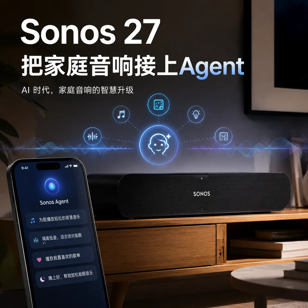 Sonos 27把家庭音响接上Agent
