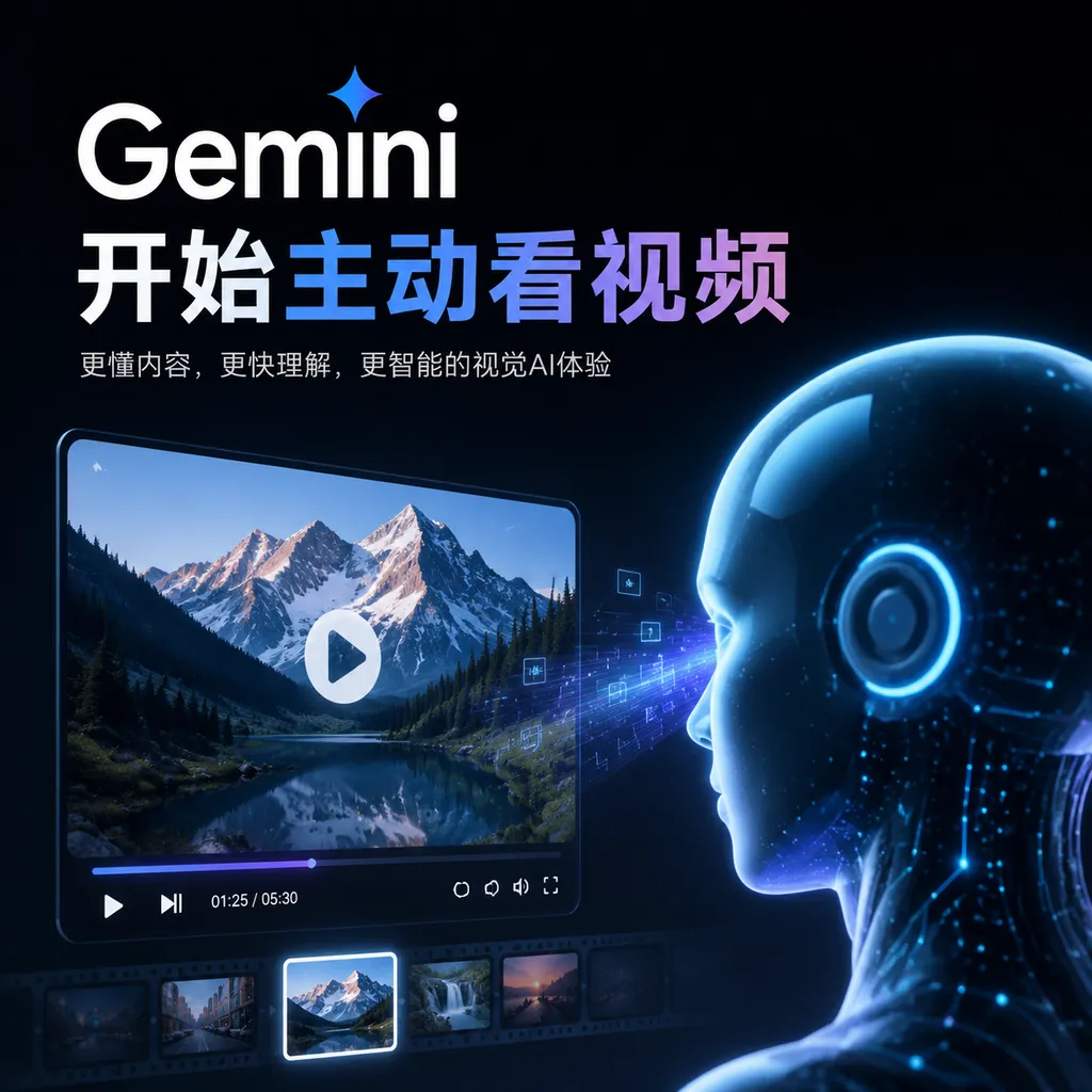 Gemini开始主动看视频