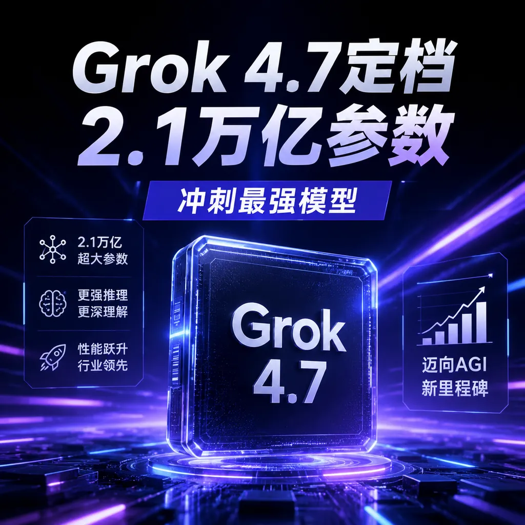 <think>**Translating headline idiomatically**</think>
Grok 4.7 Gets a Release Date, with 2.1 Trillion Parameters Set to Challenge for the Most Powerful Model Title
