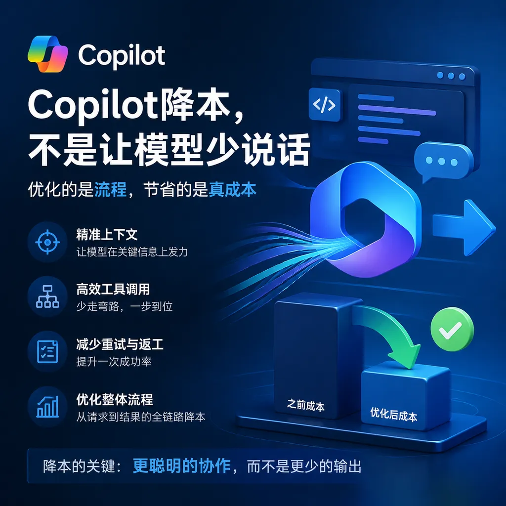 Copilot降本，不是让模型少说话