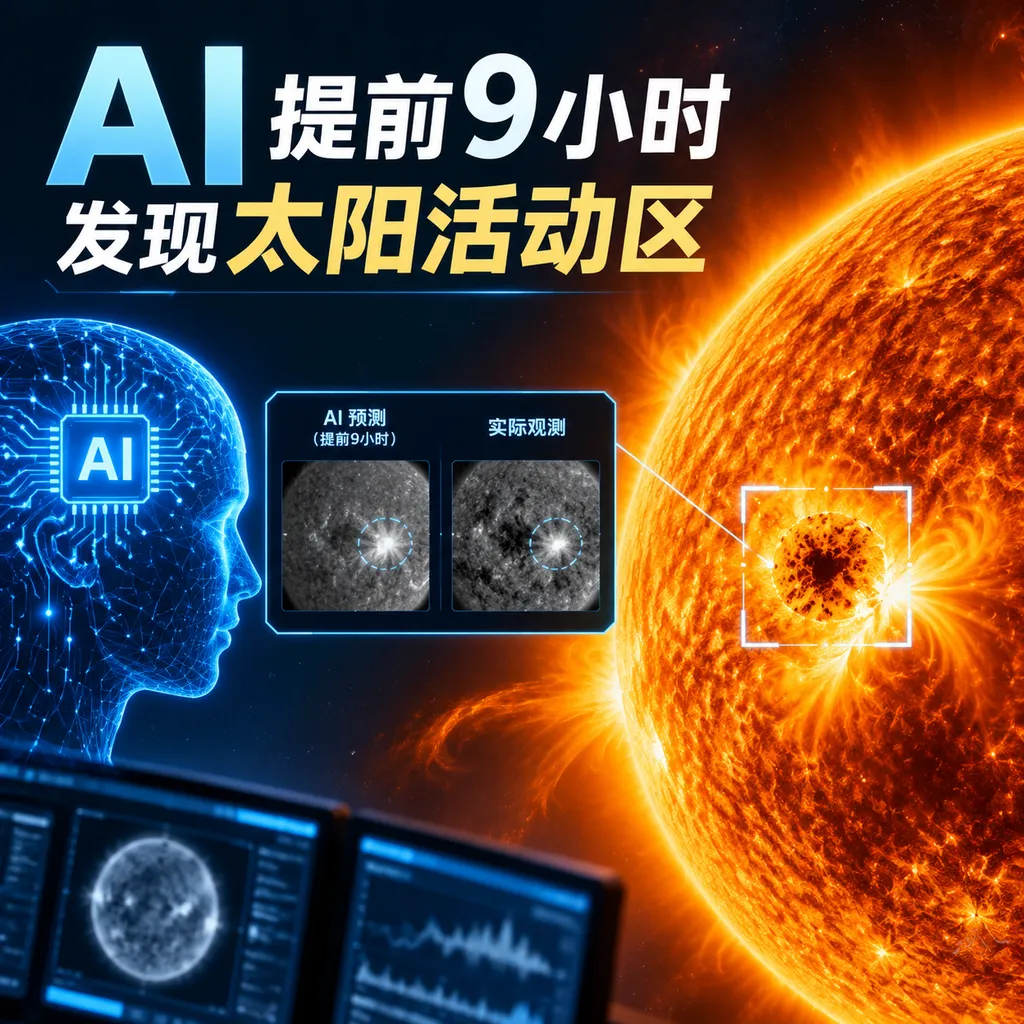 AI提前9小时发现太阳活动区