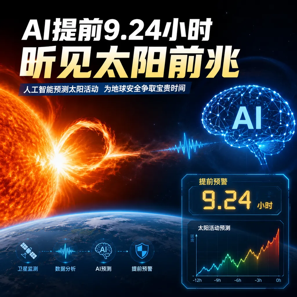 <think>**Refining AI solar precursor title**</think>
AI Heard the Sun’s Warning Signs 9.24 Hours in Advance