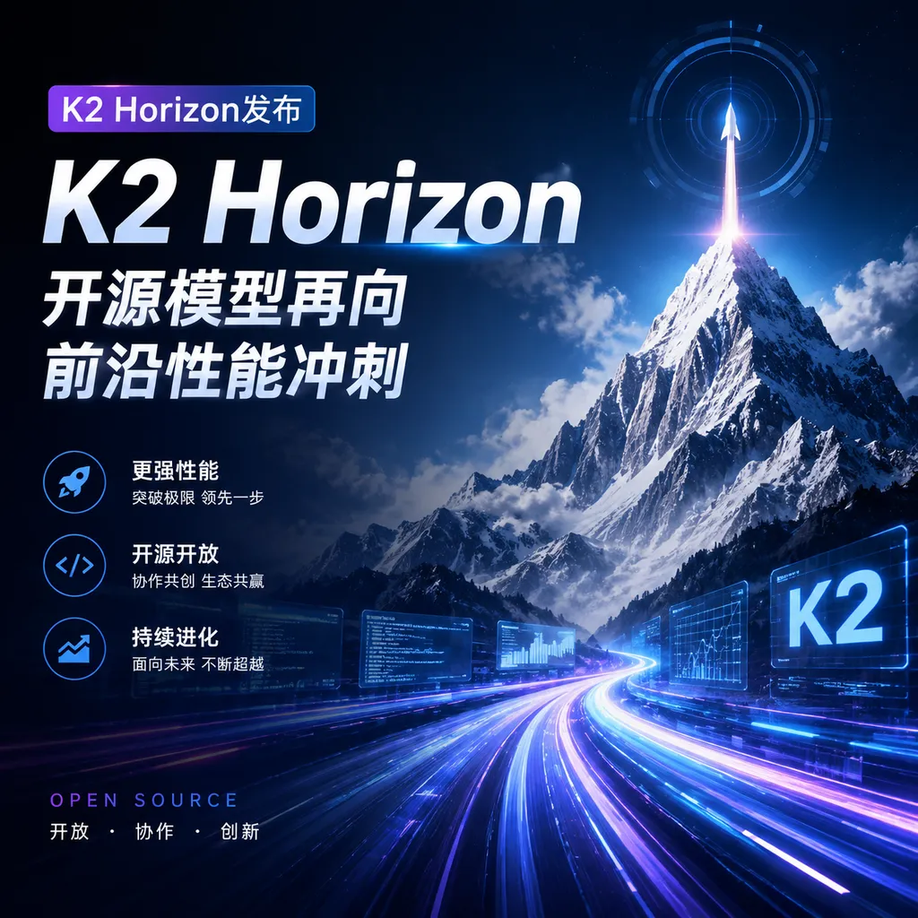 K2 Horizon发布,开源模型再向前沿性能冲刺